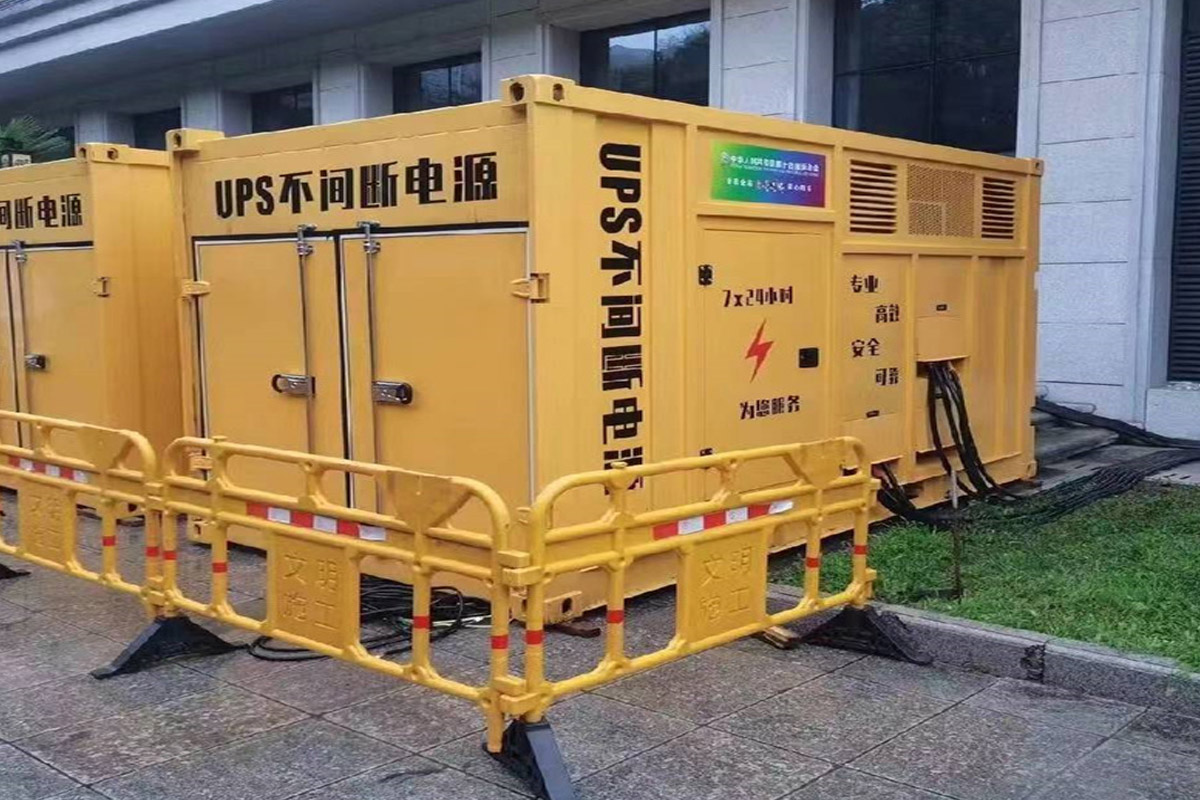 叶城发电机租赁施工现场